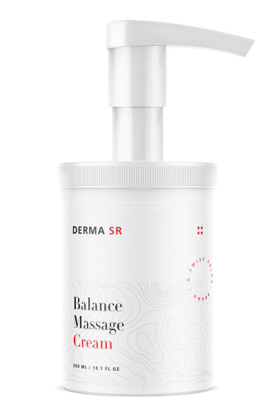 Große Pumpflasche mit der Balance Massage Cream