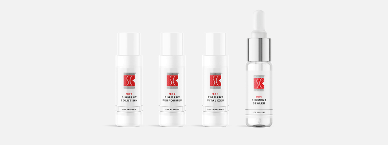 Permanent make up additives for the individual adaptation of pigments. Pigment accessories and coordinated additives for Permanent make up colors.