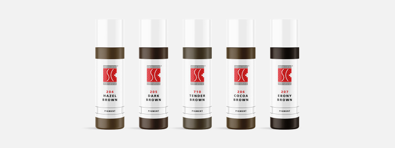 Permanent make up scalp colors for realistic scalp pigmentation, suitable for PMU hair technique as well as spot or shading techniques. All scalp pigments are REACH compliant and miscible.