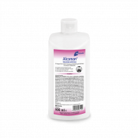 Plastikflasche mit Händedesinfektion Plastikflasche mit Händedesinfektion