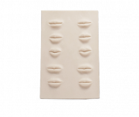 Foto der 3D Übungsmatte mit realistischen Lippenformen zum Üben von Permanent Make up Behandlungen Foto der 3D Übungsmatte mit realistischen Lippenformen zum Üben von Permanent Make up Behandlungen