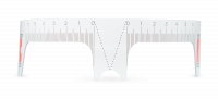 Image of the eyebrow ruler perfect Brow Master from Swiss Color Image of the eyebrow ruler perfect Brow Master from Swiss Color