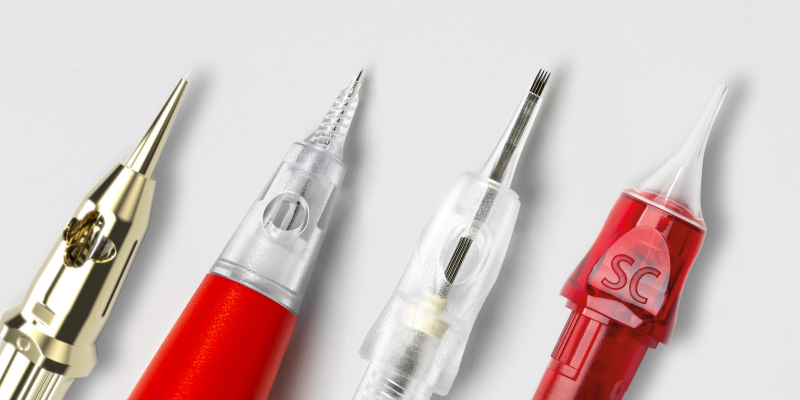 Swiss Color Hygiene module Permanent make up needle guide for selecting suitable PMU needles for all PMU techniques, such as Powder Brows, Lip Blush or Eyeliner Pigmentation.