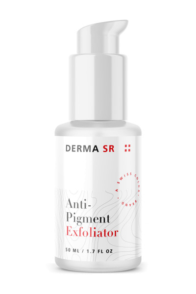 Kleine Pumpflasche mit dem Anti-Pigment Exfoliator