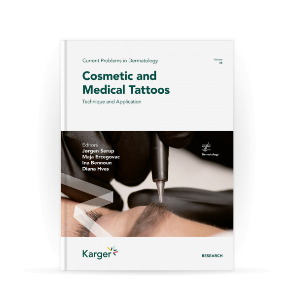 Foto eines Buchs über Kosmetik und medizinische Tattoos