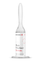 Image of the Hair Vitalizer Serum in a small ampoule from the front