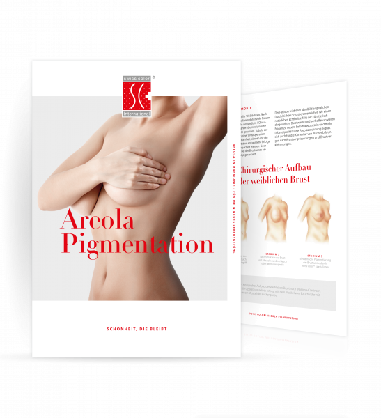 Illustration of the german info folder about areola pigmentation