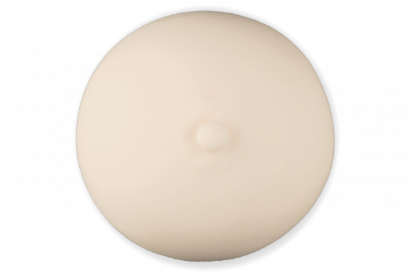 Practice mat in breast shape with a nipple for practicing areola pigmentation
